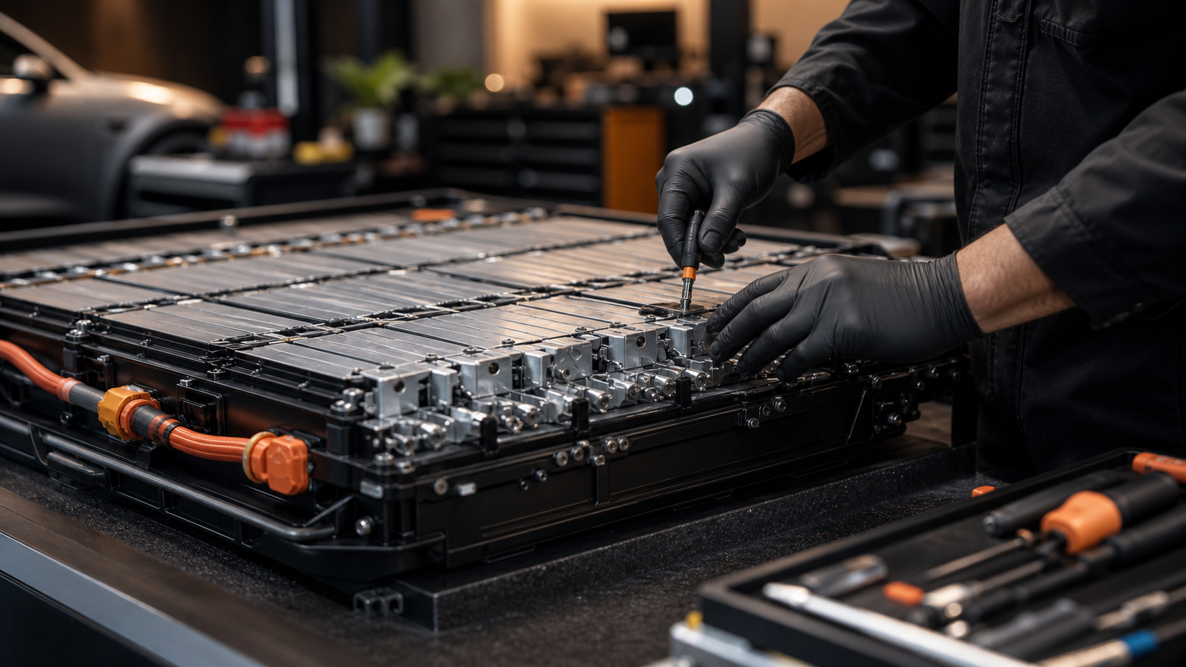 Réparation d’un module de batterie haute tension